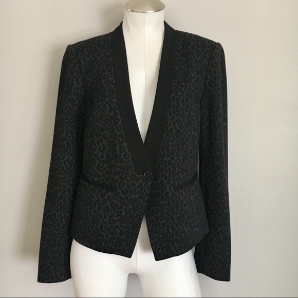 LOFT Jackets & Blazers - Loft Animal Print Tuxedo Blazer